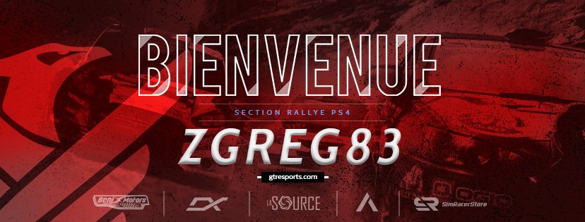 GTReSport's tweet photo. Nous aussi souhaitons la bienvenue à ZGreg83 pour son intégration dans l’équipe dans le Pôle Rallye sur PS4 @BenjDuchene @ACE_eSport_GG @LaSource_eSport @simracer_store https://t.co/9lzh8mMgbn