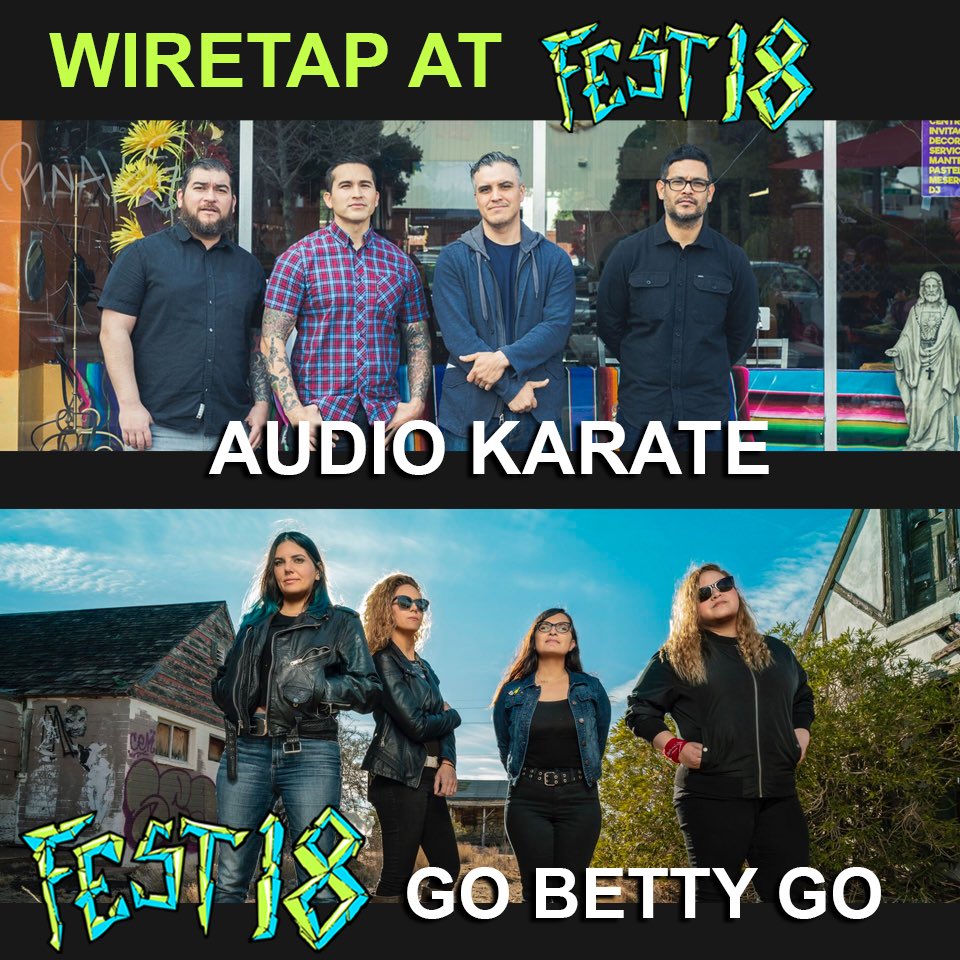 WIRETAP repping strong at @thefestfl 18. Excited for @problemdaughter @getmarried408 @OddRobotBand Night Surf, @lucky_eejits @DividedHeaven being added along with @audiokarate and @gobettygoofficial all joining the party in Gainesville in November. thefestfl.com