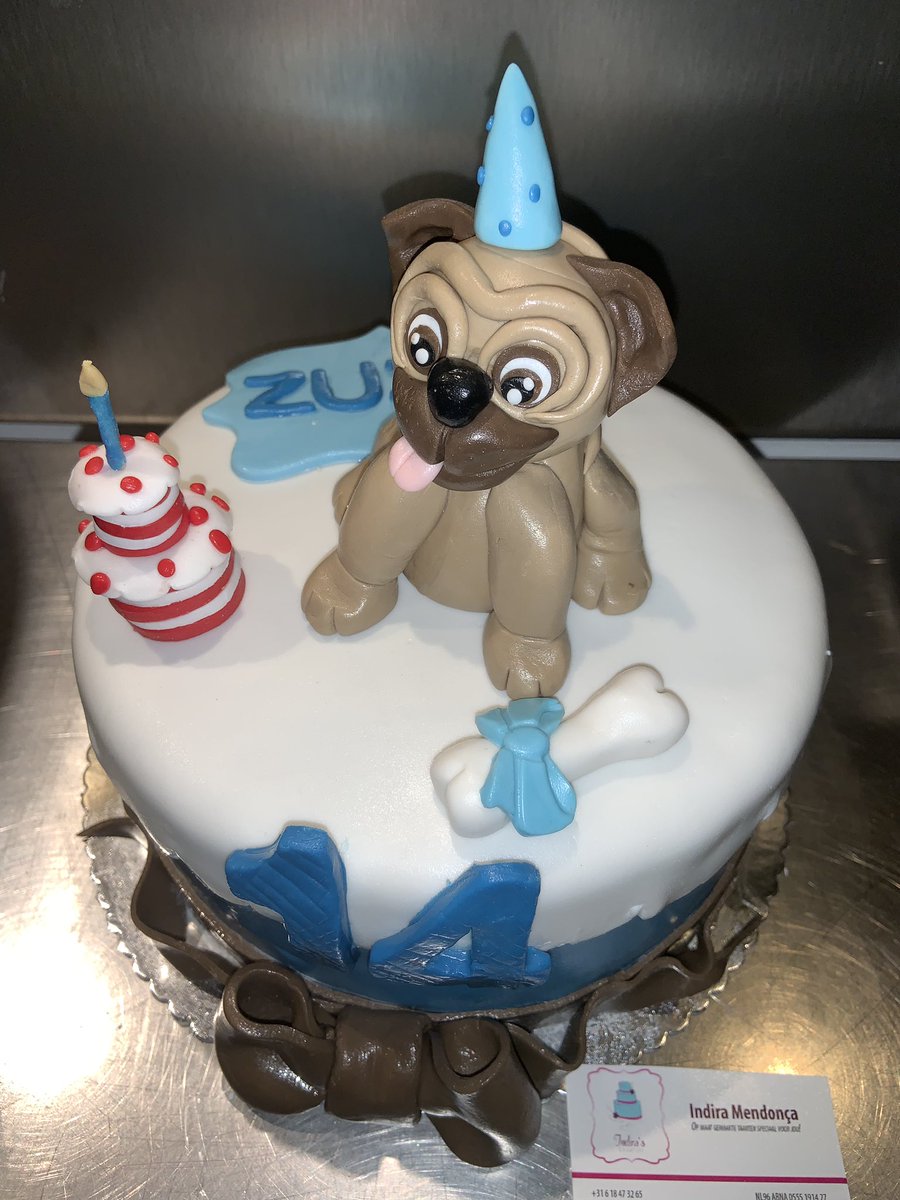 indirastaarten's tweet photo. Congrats Zuza #puppy #cake https://t.co/j0Pt52jiot