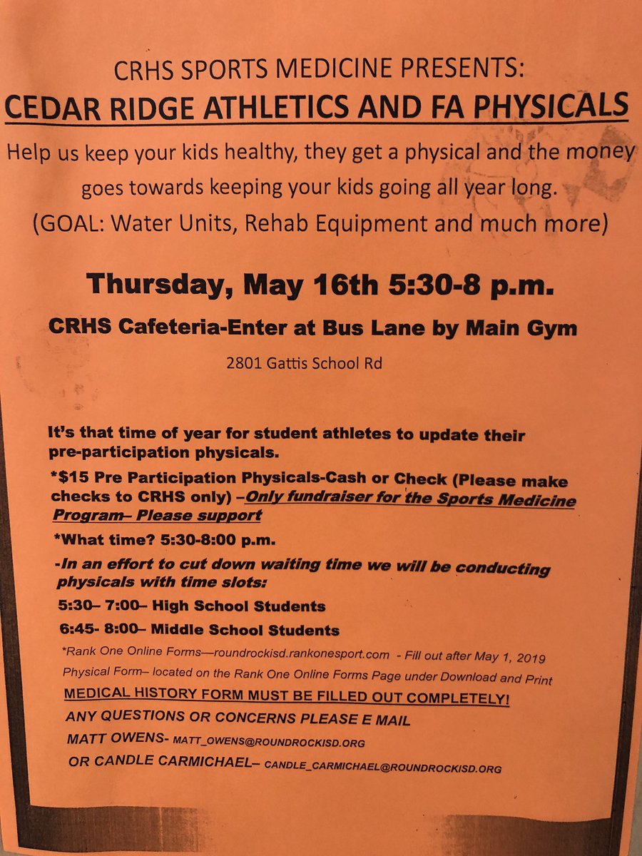 <a href="/RRCRFootball/">Cedar Ridge Football</a> @CRTrack2019 <a href="/crhsvolleyball/">Cedar Ridge HS Raiders Volleyball</a> <a href="/CRMensSoccer/">CR Raiders Men’s Soccer</a> <a href="/RoyaltyCrhs/">CRHS Royalty</a> <a href="/CRHS_Nobility/">Nobility Dance Team</a> <a href="/CRHSTennis/">CRHS Tennis</a> @CRHSSB <a href="/CRidgeBaseball/">Cedar Ridge Baseball</a> <a href="/RRCRBasketball/">Cedar Ridge Raider Basketball</a> @RRCRgirlssoccer <a href="/RRCRWrestling/">Cedar Ridge Raider Wrestling</a> <a href="/CedarRidgeWBB/">Lady Raiders</a> <a href="/rrisdfinearts/">Round Rock ISD Fine Arts</a> <a href="/cedaridgeband/">Cedar Ridge Band</a> <a href="/CRHSraiderband/">Cedar Ridge Band</a> <a href="/RidgeviewMS/">Ridgeview Middle Sch</a> <a href="/CDFulkes_MS/">CD Fulkes Middle School</a>