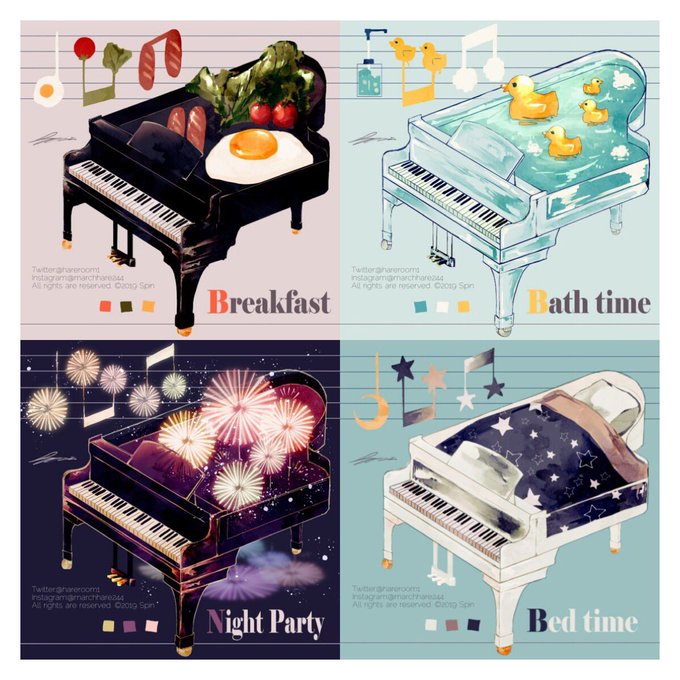 「piano」 illustration images(Latest)｜14pages