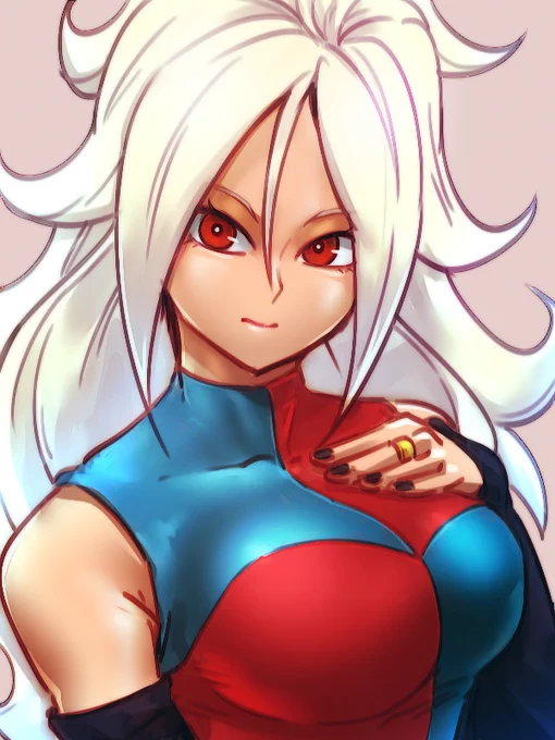 ('-`).。oO(チェーンジ!) #ドラゴンボール #人造人間21号 