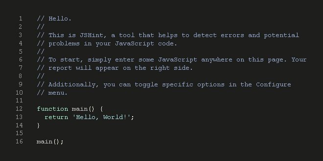 #jshint #javascript #es6 #jquery
===
jshint.com
===