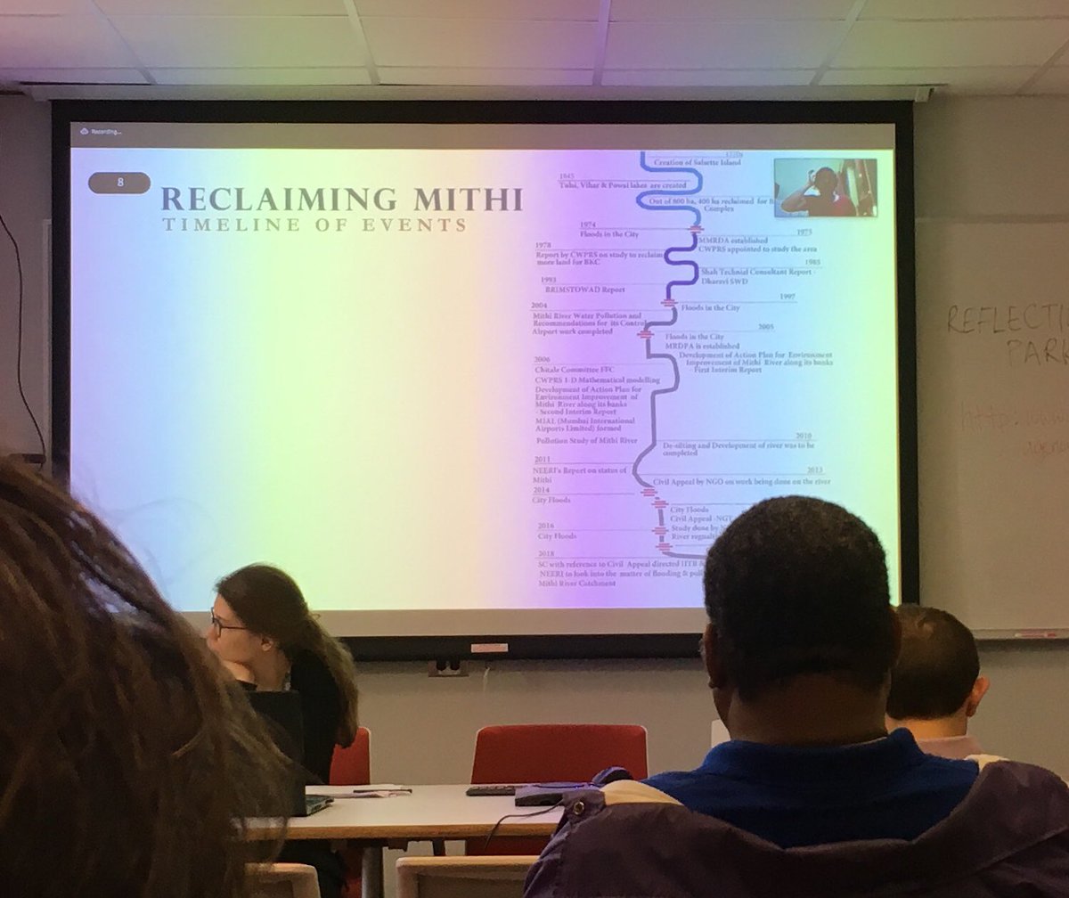 PPEHLab's tweet image. Anushri Tiwari (@TISSMumbai) : when the Mithi floods, is it river, natural drain or sewerage network? #LearningwithWaters