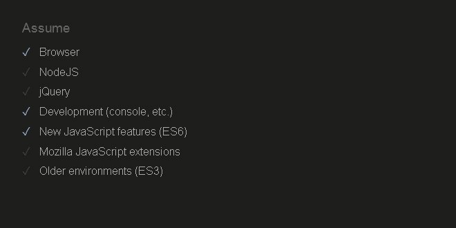 #jshint #javascript #es6 #jquery
===
jshint.com
===