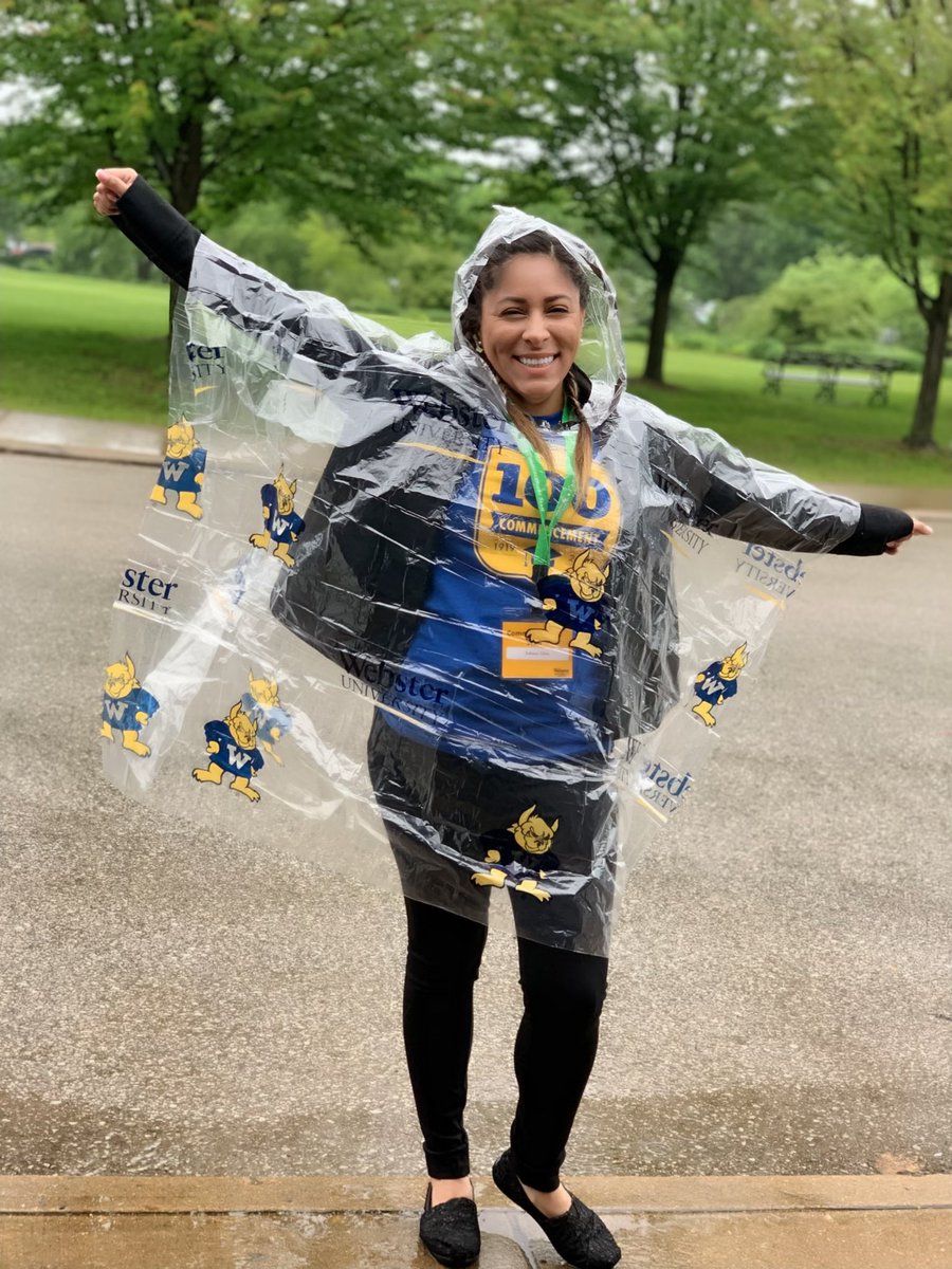 Fun in the rain with my Gorlok poncho <a href="/websteru/">Webster University</a> #Webstergrad