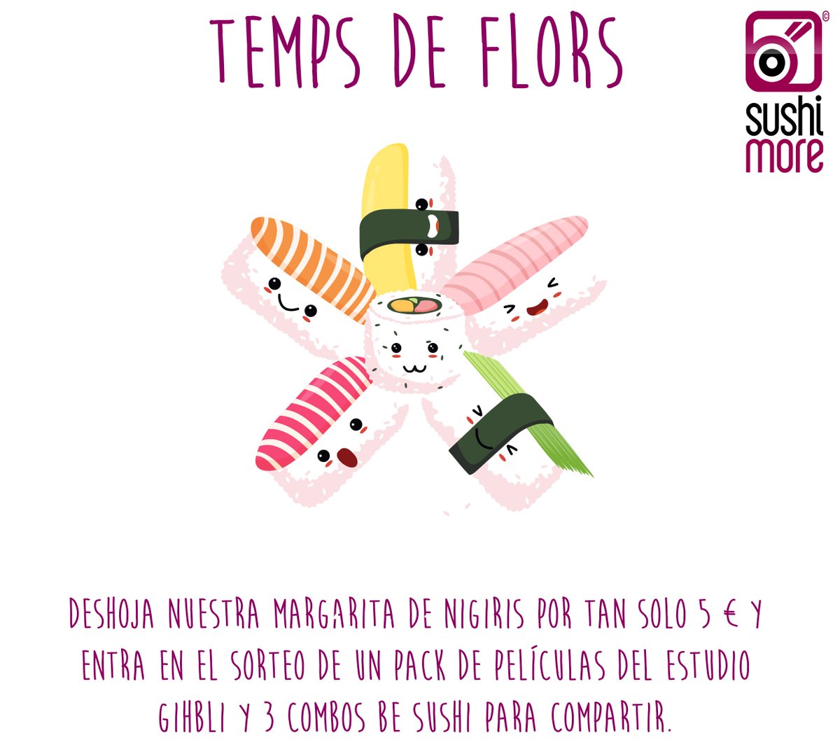 ¡Feliz sábado.... y feliz Temps de Flors! Nuestros queridos Sushiadictos ya pueden disfrutar de nuestra promo especial en Gerona y optar a ser uno de los ganadores de nuestro sorteo!

#Gerona #TempsDeFlors #sorteo