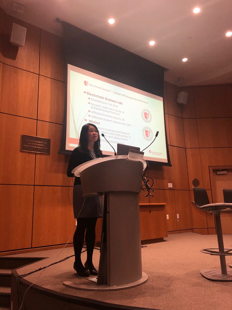 BitMartExchange's tweet photo. 🎉🎉 Co-hosted by #BitMartLabs, 2019 Block Plus Summit is grandly opened at FordhamNYC! Being the first Keynote speaker, @danling_jiang, professor of College of Business at Stony Brook University, is giving a speech on Corporate Blockchain Investments and Stock Market Reactions! https://t.co/M8GogD05J8