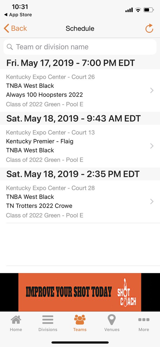 Tnba black
Coach Murray schedule for Louisville.