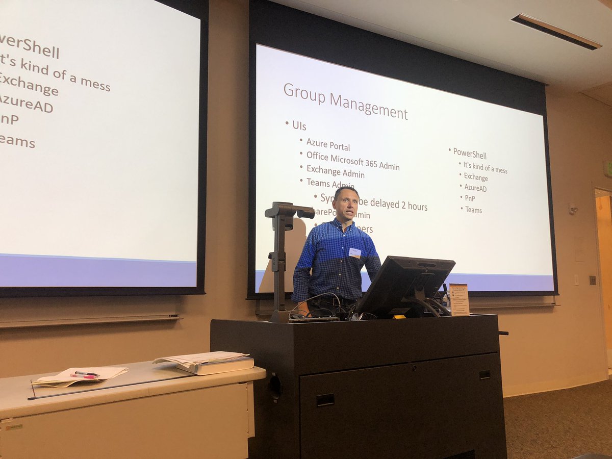 JoyOfSharePoint's tweet image. #Office365 #Groups with @ToddKlindt  Great session! #SPSATL