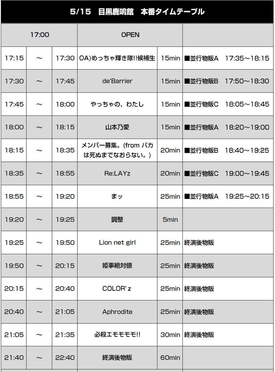de_barrier's tweet photo. 【デバリアライブ情報】
5/15(水)@目黒鹿鳴館
「必殺エモモモモ!!定期公演
【共犯者の集い。~其の五~】
~⛩️&みつき昇格記念パーティ→編~」
前売¥2400/当日¥2900(1D)
早割¥1900
OPEN17:00/START17:30
ご予約はDMまでお待ちしております!!
#アイドル
#デバリア
#deBarrier https://t.co/1bsUlwem39
