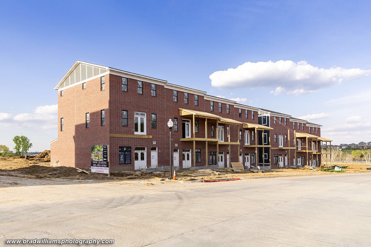 GrowOmaha's tweet photo. Construction is well underway at the #UrbaWaters development in @CityofPapillion next to #PrairieQueen lake. 1/3. #papillion #omaha π·:@bradwphoto https://t.co/rPMrMuvp3W