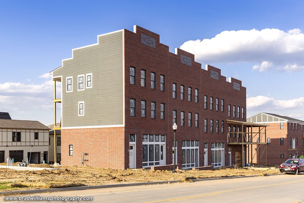 GrowOmaha's tweet photo. Construction is well underway at the #UrbaWaters development in @CityofPapillion next to #PrairieQueen lake. 1/3. #papillion #omaha π·:@bradwphoto https://t.co/rPMrMuvp3W