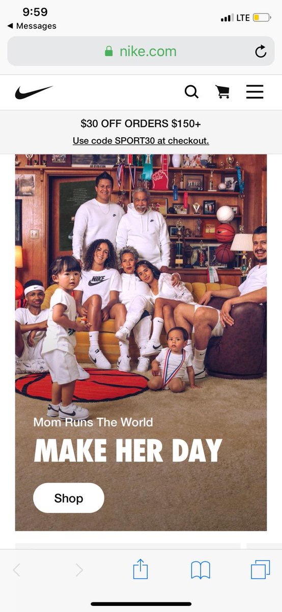 joefav's tweet photo. #nike #N7Fund raises awareness &amp; $$ for indigenous people, promos through inclusion &amp; #diversity.  Amazing seeing @ThompsonLax family on @Nike homepage for #mothersday. Quite a step for #lacrosse &amp;  awareness work #backthebraid  @lyle4thompson #SportsBiz https://t.co/uELSE5WokQ https://t.co/ll6E4arB7G