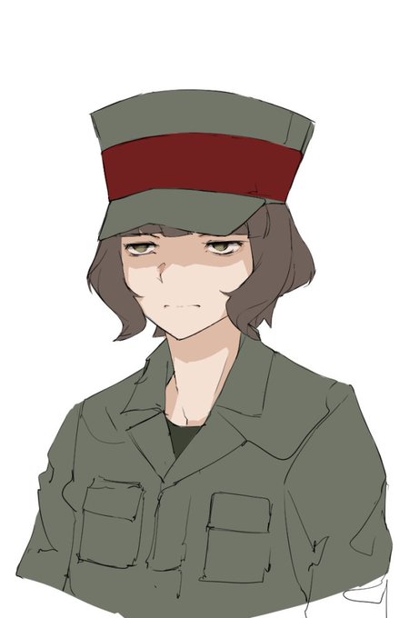 「軍帽 上半身」のTwitter画像/イラスト(古い順)