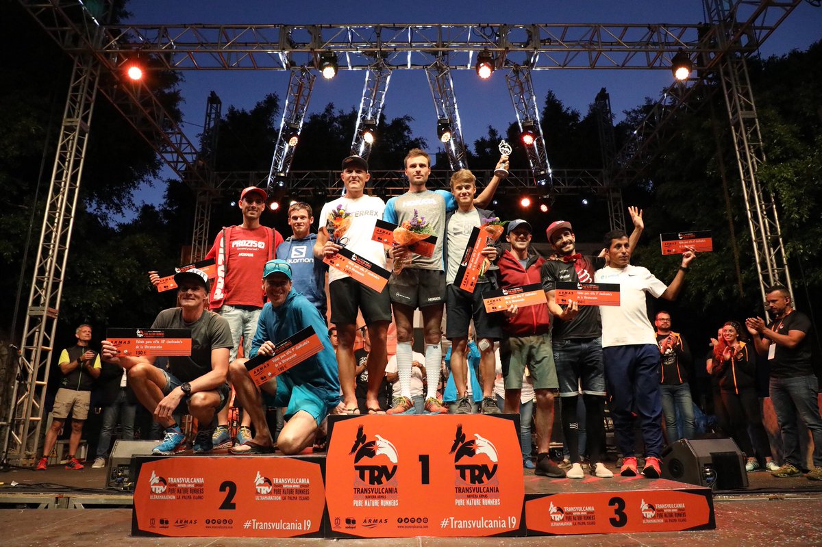 The top-10 men at the 2019 #Transvulcania Ultramarathon.
