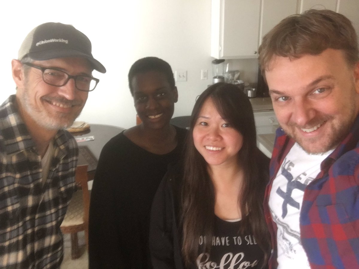 #happyaccidents writing group still meeting 4 years later <a href="/WeMakeMovies/">We Make Movies</a> #wemakemovies Anyone else? <a href="/Teneha/">w</a> <a href="/billferrisactor/">Bill Ferris</a> <a href="/JeffBowerLA/">Jeff Bower</a>