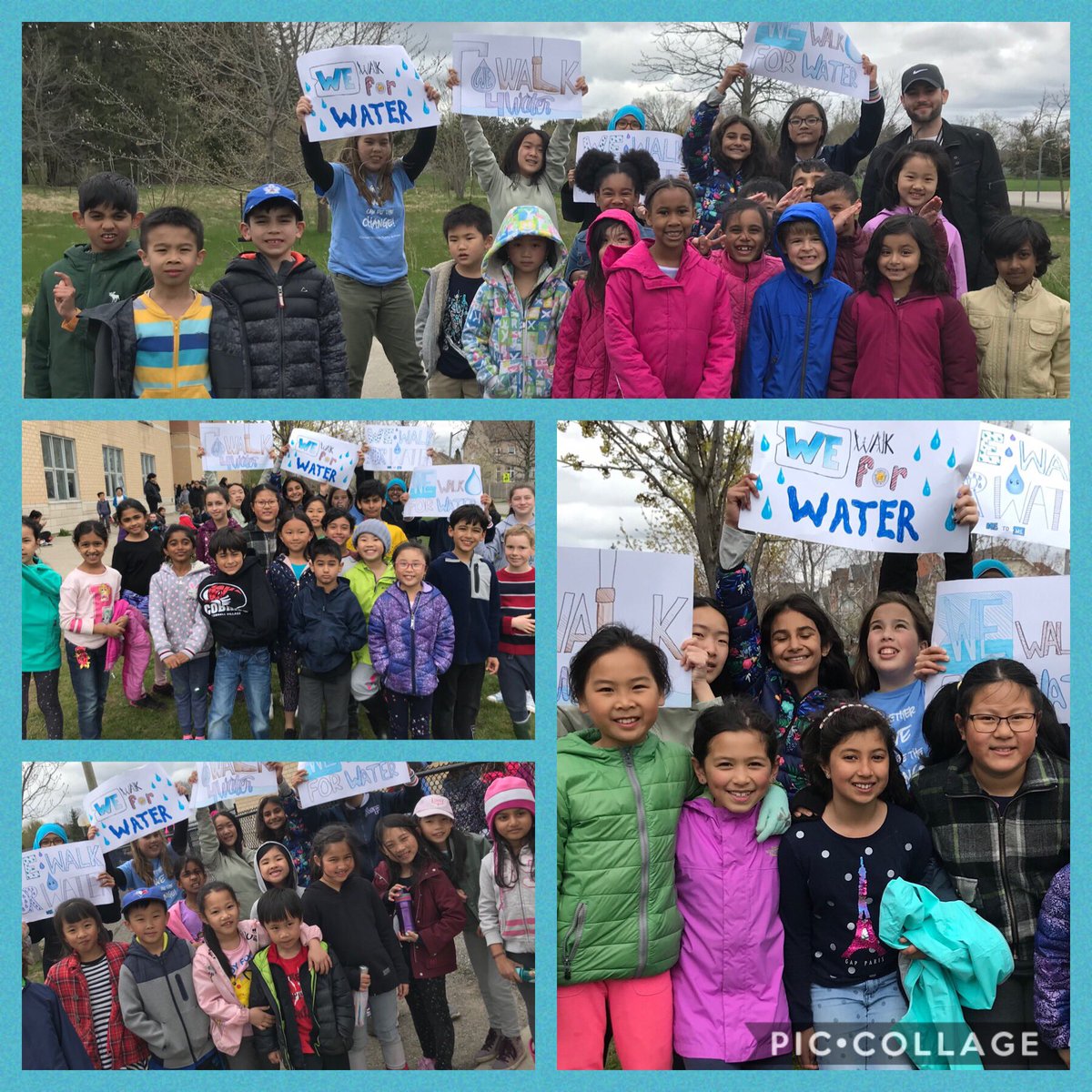 MsWorthington3's tweet photo. Clouds and cooler temperatures could not stop us from doing our part! #WEWalkForWater #CleanWaterOn #dogood @Cornell_Village @cvpsWE @WEMovement @YRDSB https://t.co/Vfe1LuICHt