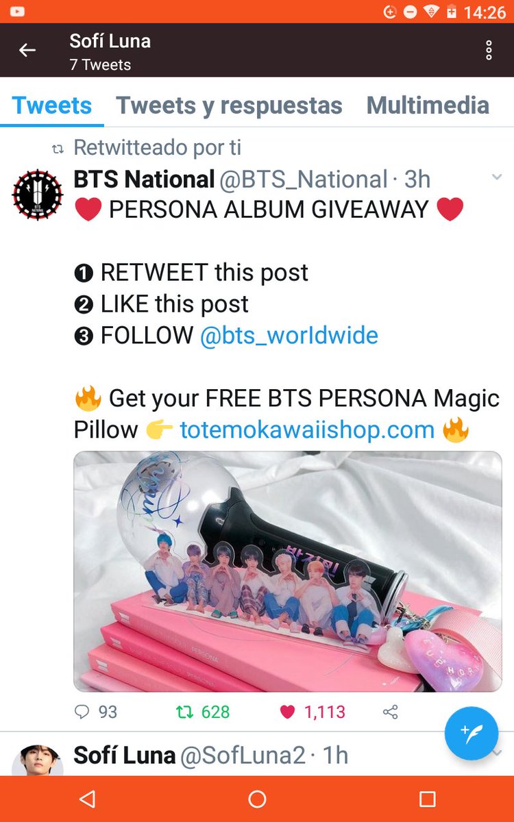 SofLuna2's tweet photo. @BTS_National @bts_worIdwide 👍👍👍 https://t.co/sk61w5Y5jR