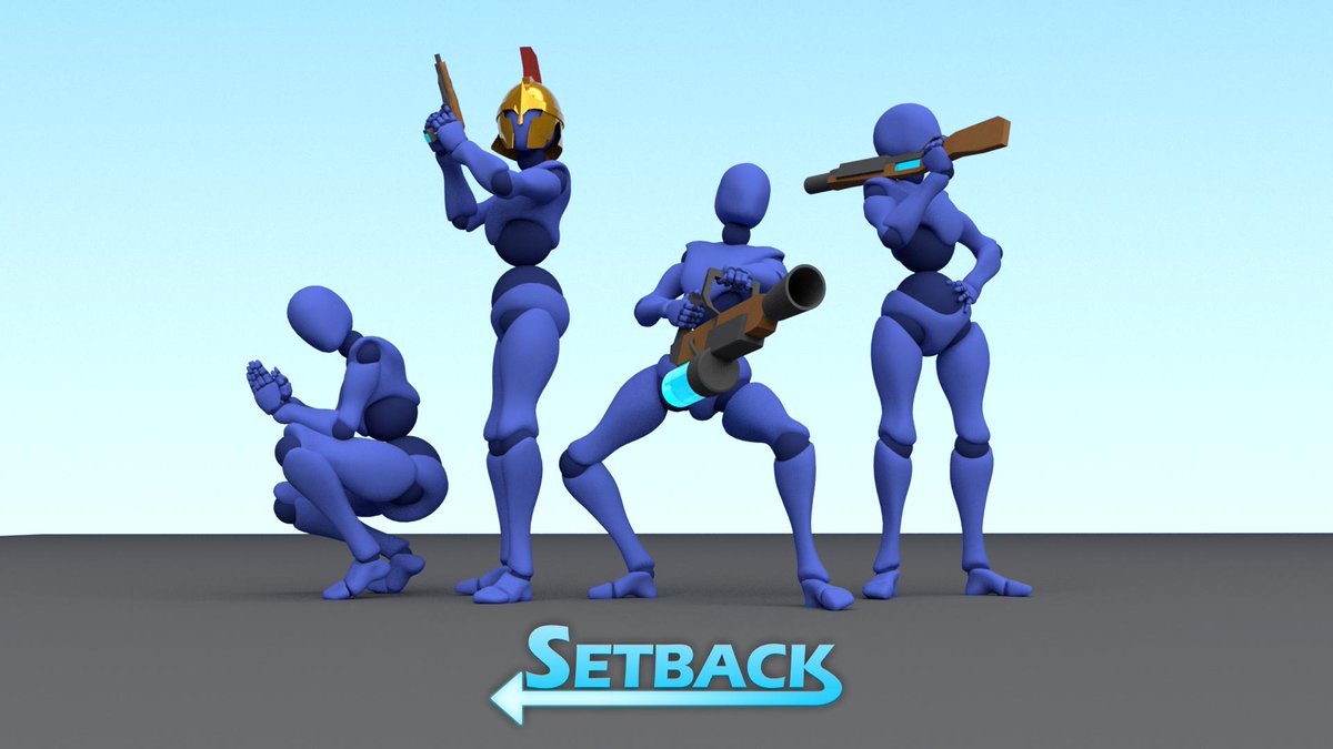 First look at some of the weapons you can find in the game Setback. Join our Discord channel for more info on participating in the alpha! discord.gg/ZrsJFan #gamedev #indiedev