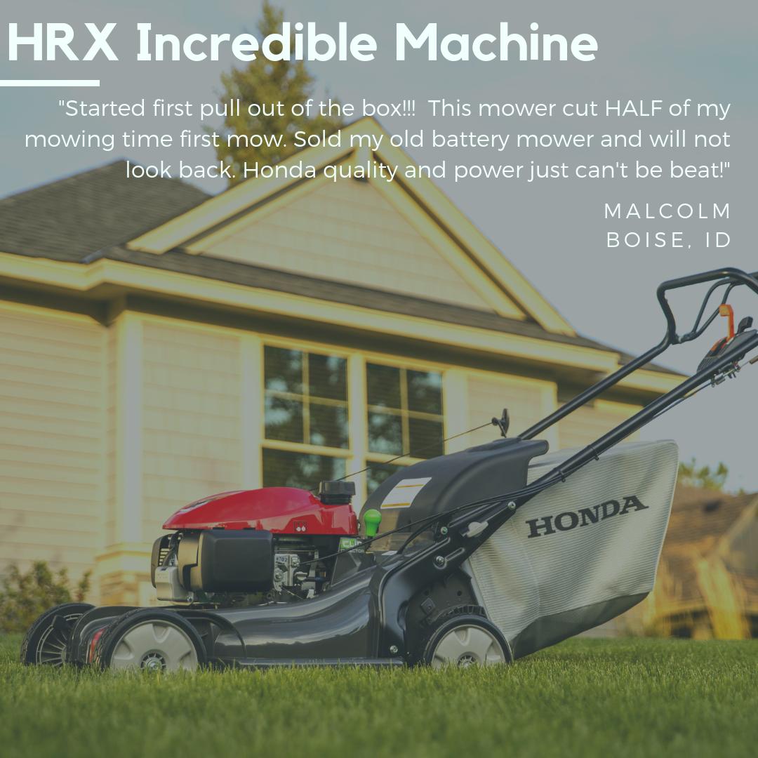 Looking for the ultimate lawn mower? You’ve found it. Just ask around... #HondaMower #HondaHRX