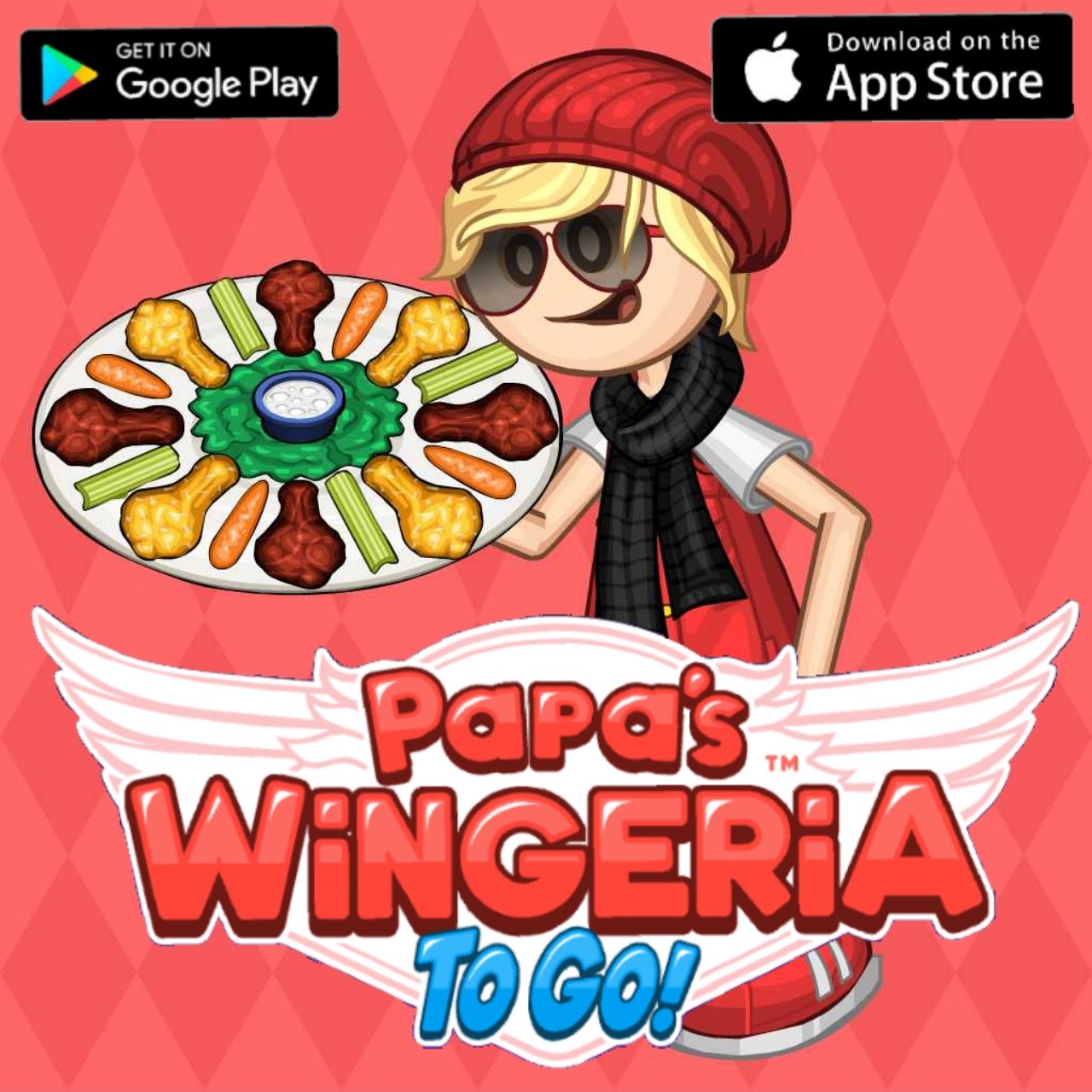 Papa's Wingeria HD, Apps