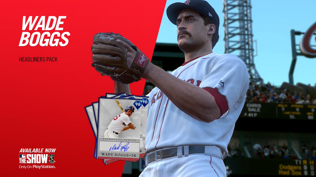 Wade Boggs is now available in #MLBTheShow Headliners packs!What's you...