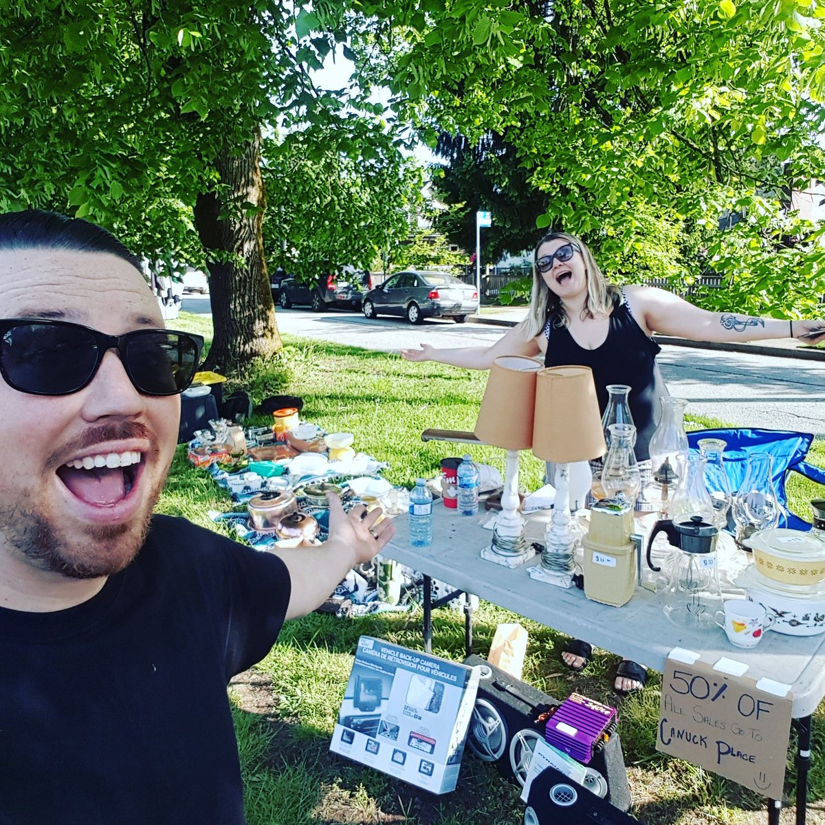JoePerryMcNeely's tweet photo. Garage Sale!! we are in #newwest selling a bunch of #vintage / #retro #pyrex , other cool junk on the corner of 2nd street &amp; 5th ave 😚 50% of all our sales go 2 @CanuckPlace come say hi,now till 2pm

#garagesale #newwestminster #newwestgaragesale #vancouvergaragesale #vancouver https://t.co/nSyOy0hfsI