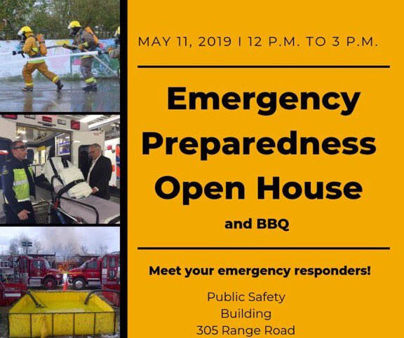 WHFDFF's tweet photo. To wrap up Emergency Preparedness Week 2019, come to today's open house and BBQ from 12 P.M. to 3 P.M. at the @city_whitehorse Public Safety Building (305 Range Road). There will be emergency vehicle tours and an opportunity to meet first responders. #whfd https://t.co/dB2a26FZOT