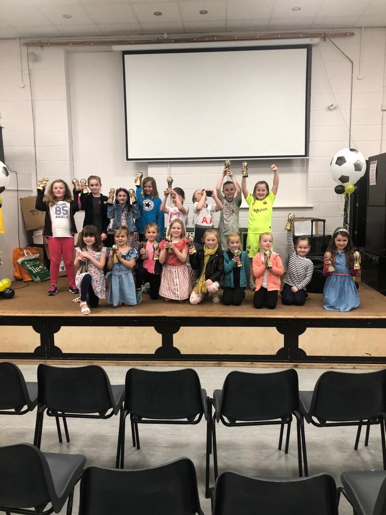 Isafootballclub's tweet photo. A fantastic group of girls. Mynydd Isa U6s, U8s and U10s Presentation day 2019. #grassroots https://t.co/kuLFP8aF5O