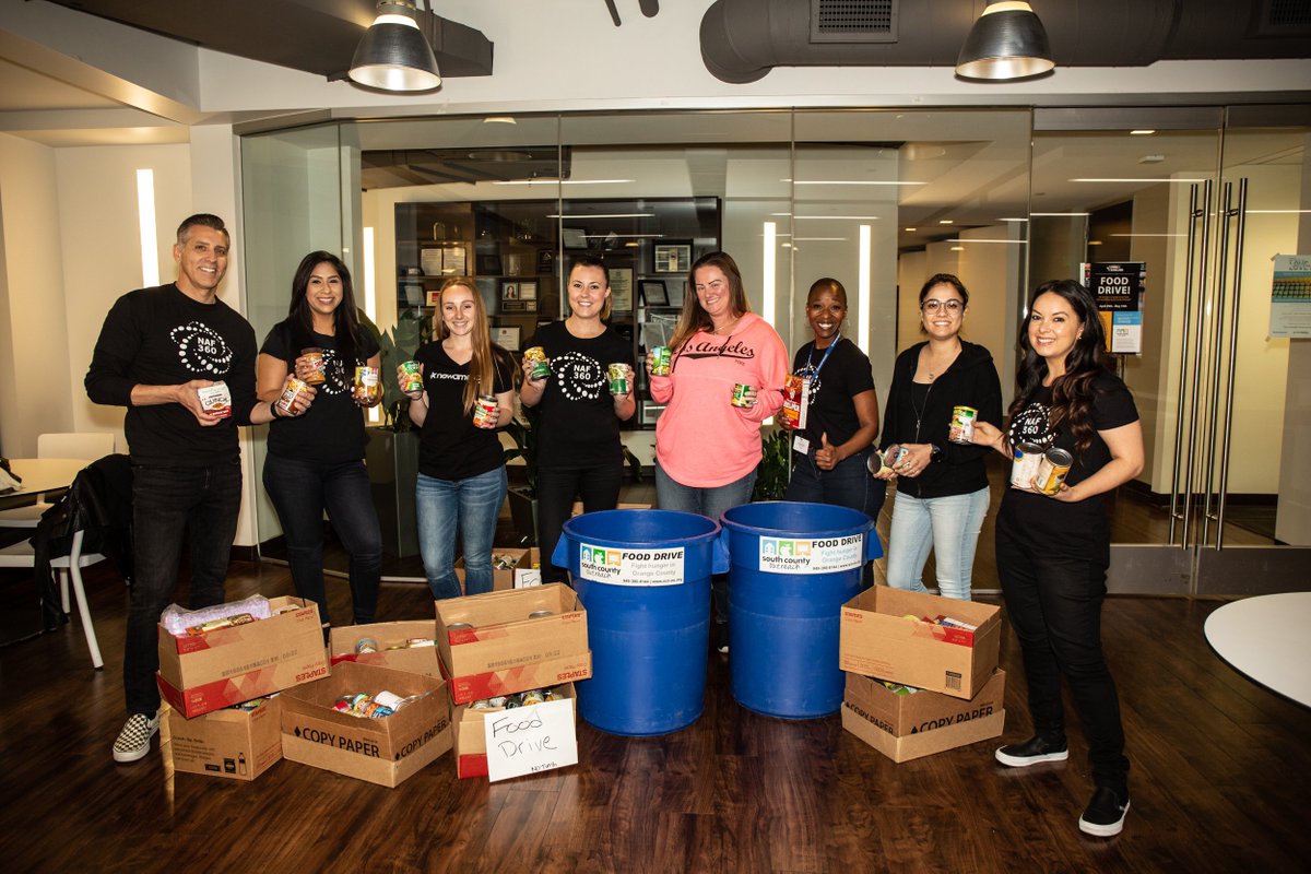 NewAmericanTeam's tweet photo. @NewAmericanTeam HQ recently held a food drive and we want to give a HUGE thank you to everyone who donated! All donations went to @outreachoc, a local organization dedicated to providing food to low income families. #StampOutHungerFoodDrive https://t.co/WmbIuu2tqB