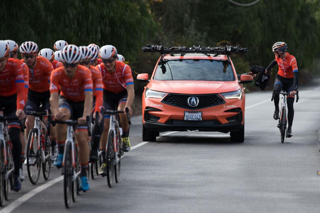 Built to perform. The #RDX rallies on the @RallyUHCcycling team this weekend. Good luck and go orange!