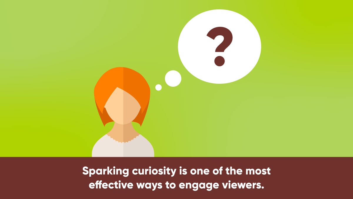 vidsuade's tweet photo. When a viewer is posed with a question that they want answered, chances are they’ll continue watching in order to fulfill their curiosity.

#contentmarketing #videomarketing #contentmarketingstrategy #contentmarketing101 #digitalmarketingstrategy #digitalmarketingtip https://t.co/bFavJREOCo