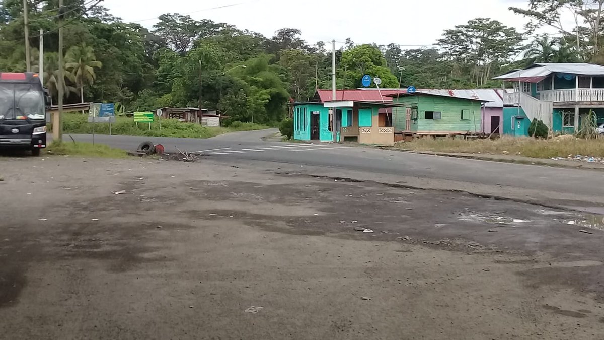 abren la vía en changuinola, en almirante, y en finca 11..