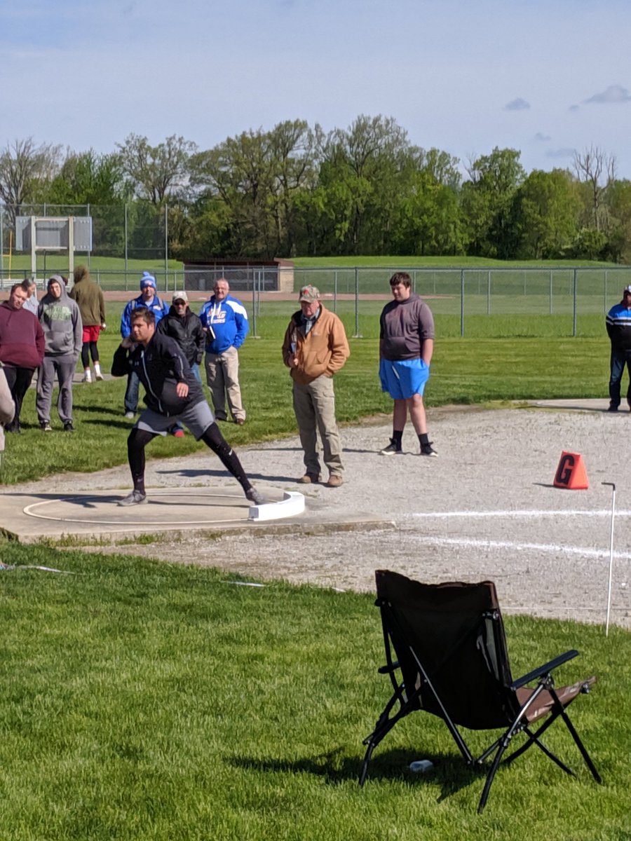 Blaine Castle shot puts 36'11" to finish second in shot put.