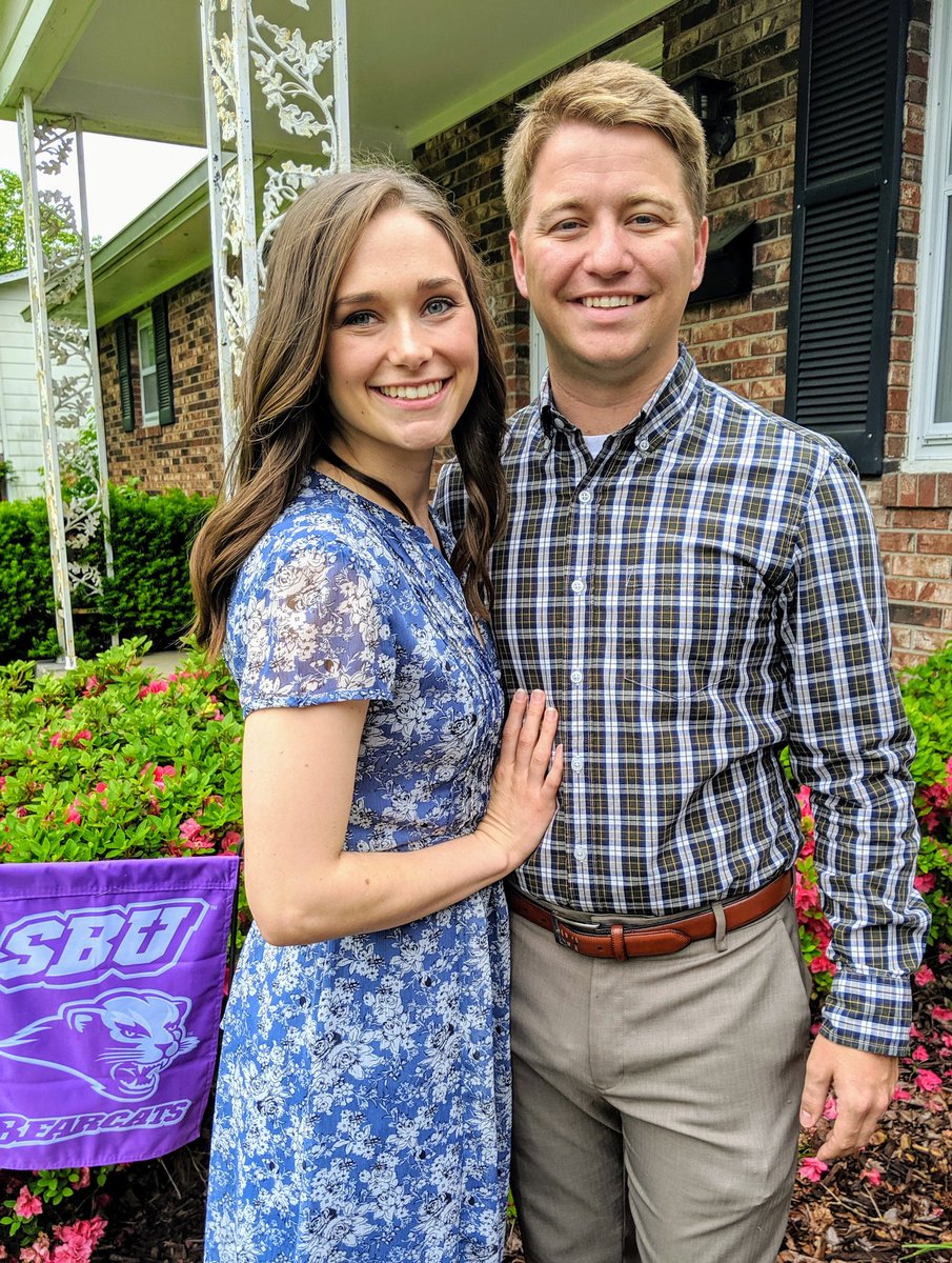 TraceAATurner's tweet photo. Could not be more proud of my wife! Graduating today. The SBU yard flag is not in the shot by accident. https://t.co/tyQQYNEJiN