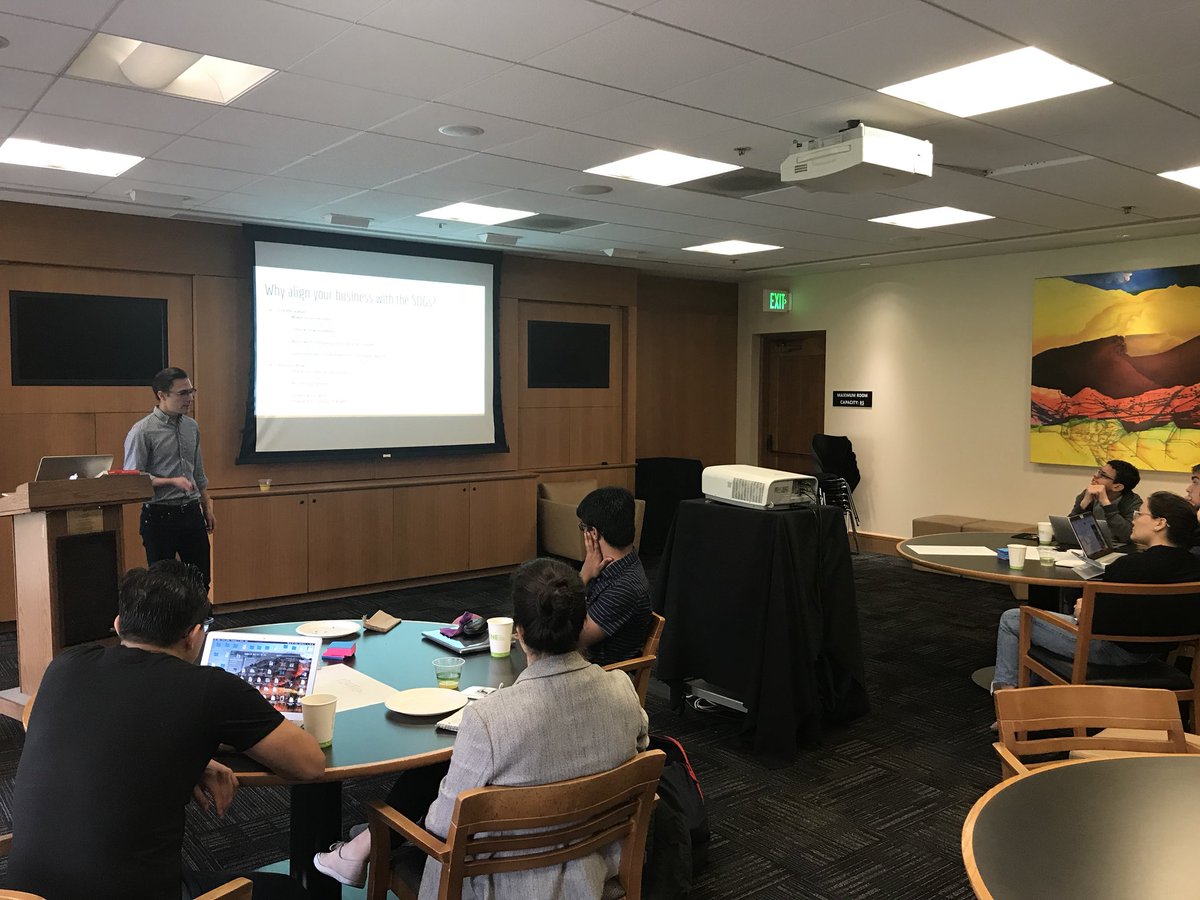 jmandal99's tweet image. @jamesondempsey lecturing on “Doing right while doing good” in creating ethical sustainable businesses that meet UN Goals, as we kick off day 2 of Startup Bootcamp for Ethical and Sustainable Development class @StanfordLaw.  @CodeXStanford @cs4good #codexlive #stanfordsdgbootcamp