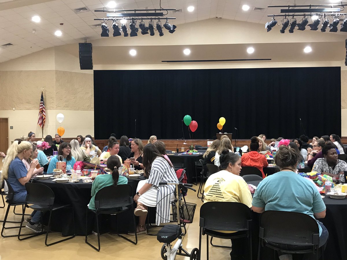 OGPrimarySchool's tweet photo. What an amazing end to #TeacherAppreciationWeek2019! Thank you PTO! Y’all rock! https://t.co/R87Nlr8inp