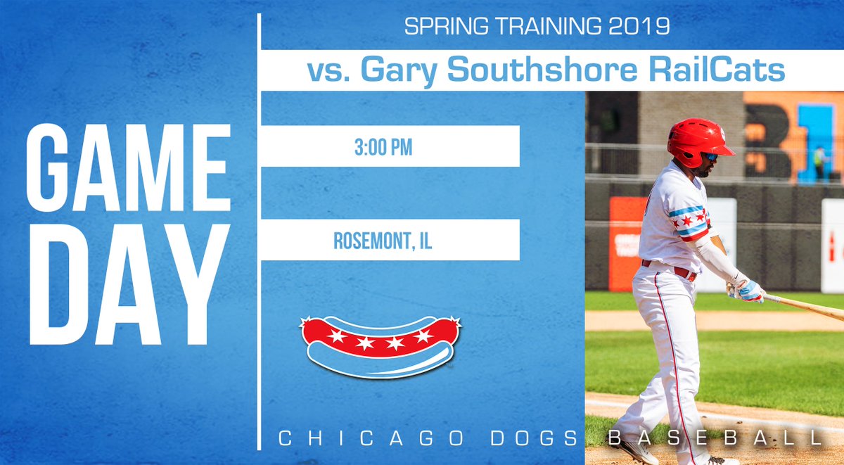 TheChicagoDogs's tweet image. Spring training baseball is here. Time for a dress rehearsal.

🕑3:00 pm CT
🆚@railcats
📍Impact Field

#TakeABite | #SpringDogs