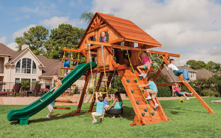 AmericanSale's tweet photo. No rain in sight this weekend โ๏ธ so get the kids outdoors & let their backyard adventure begin.๐โโ๏ธ
Save $500 off our Oak Park model plus get free installation. See a Product Specialist for more details!
#BringTheFunHome #swingset #getoutdoors #kidsatplay https://t.co/BsK2s1tF8Y