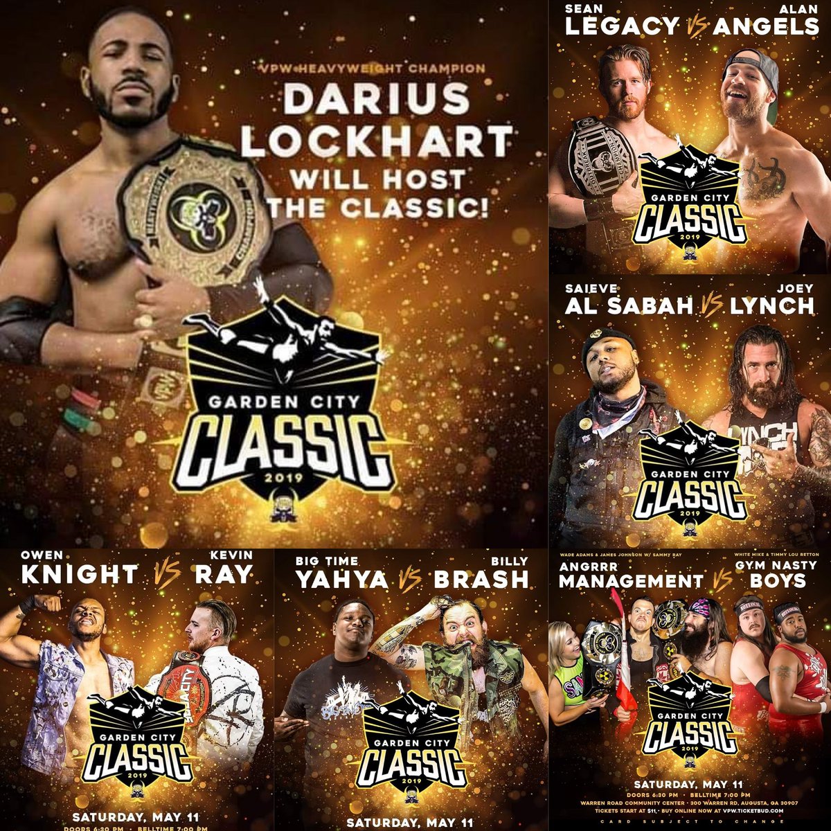 Viral_Pro's tweet photo. Viral Pro Wrestling Infects Augusta, GA with The Garden City Classic! 

Tonight at
Warren Road Community Center
 300 Warren Road
Augusta, Georgia 30907

Doors 6:30 P.M.
Bell Time  7:00 P.M.

Tickets available at the door 

@__kevinray @XthDay @BigTimeYah https://t.co/DGQYjlKKTU