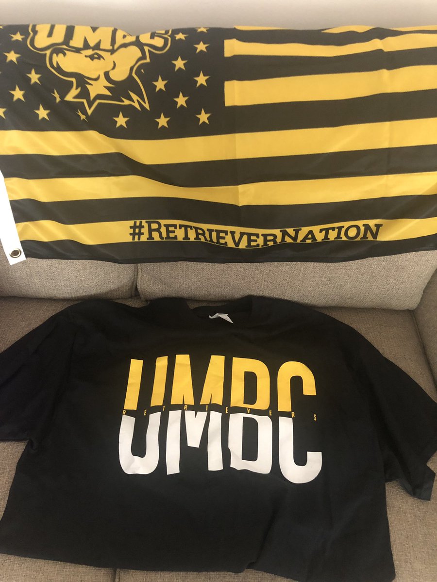 IfTonyTweeted's tweet photo. Received a care package today from the nice folks at @UMBCAthletics. Never could have imagined this a year ago, but now our two schools are bonded by the best redemption story in sports. Thanks to them for exuding such class in their great triumph. #GoHoos #RetrieverNation https://t.co/ZB9B35asDu