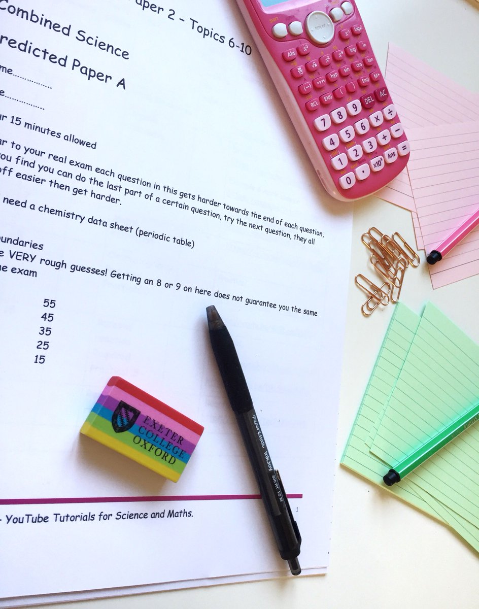 Using exam papers is one of the best ways to revise. The problem is that there aren’t many available, to help you with this I’ve written some for you. These are available for immediate download from my website. youtube.com/channel/UCBgvm…