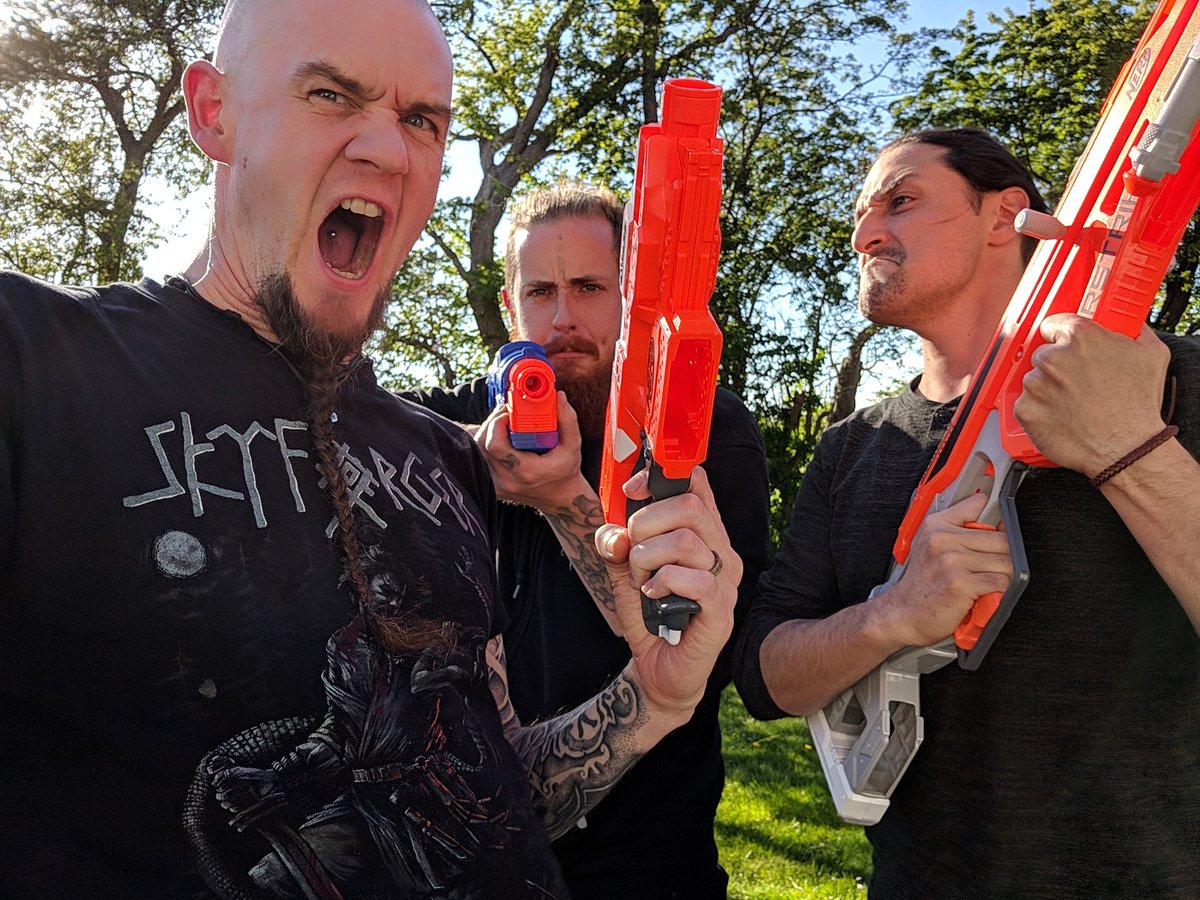 It's a beautiful day here in Denmark, so we decided to shoot each other. In the face.