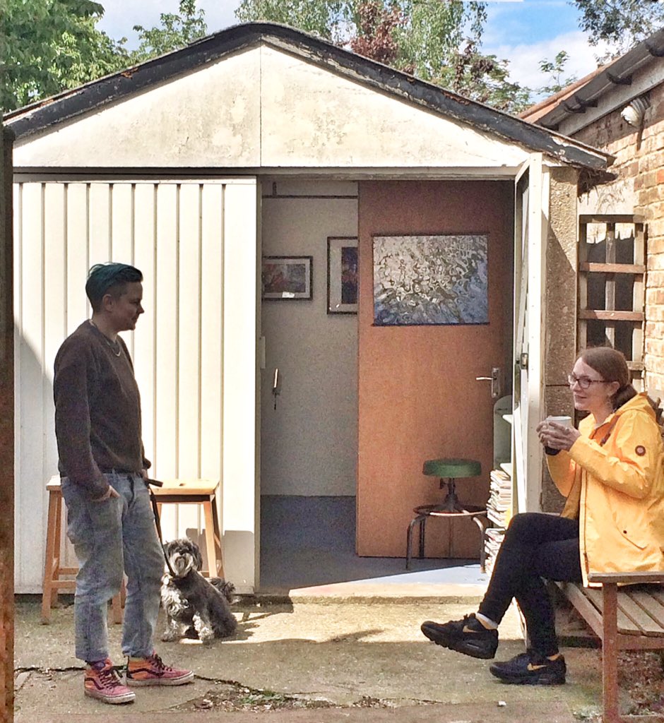 wearestash's tweet image. Sunny afternoon @garagegallery62 
Warm welcomes from @KmFrancisArt and @GKField. Join them for a drink at the preview of Warped Perceptions - this Thursday evening 6-9pm.