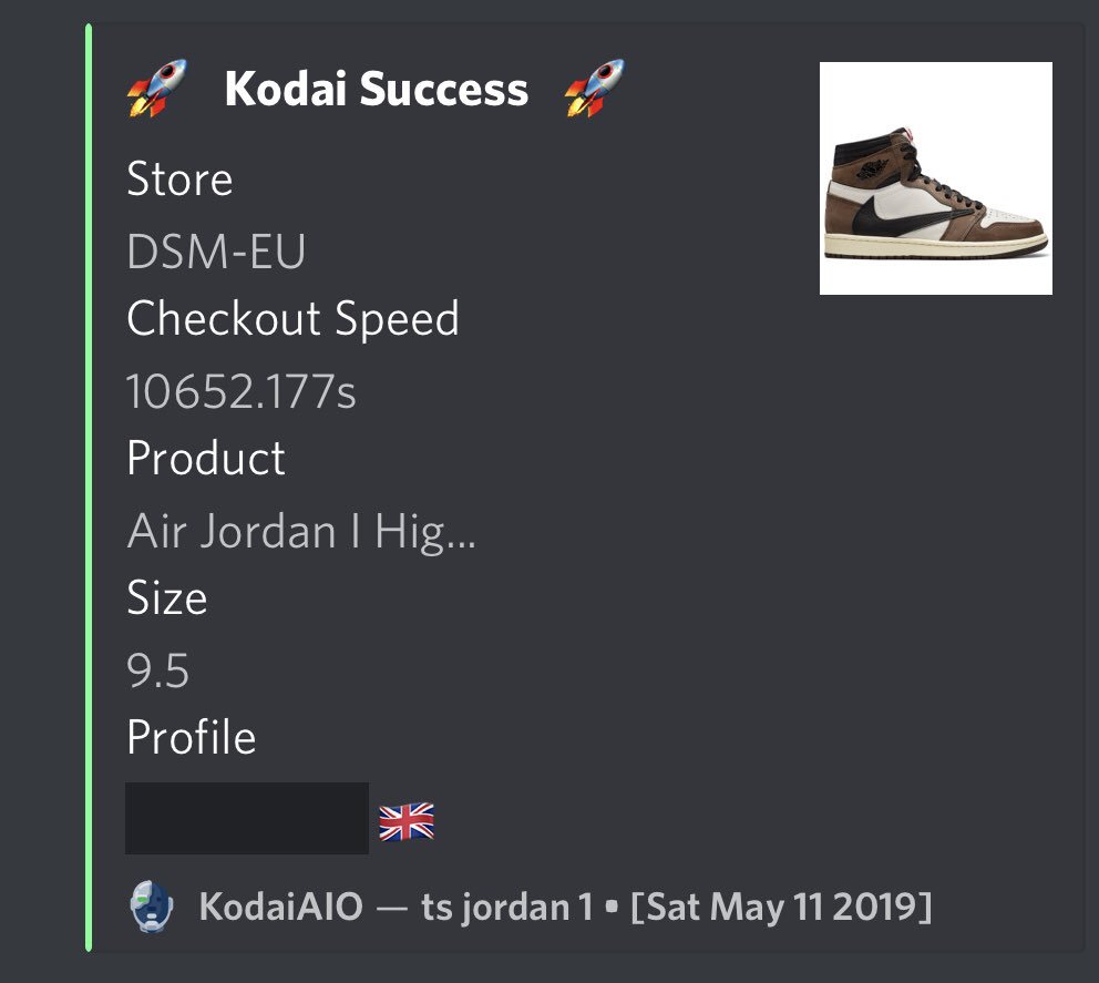 Bot:<a href="/KodaiAIO/">Kodai</a> 
Proxy&amp;Gmail:<a href="/TheOilProxy/">The OilProxy</a> <a href="/3519Gmail/">3519Gmail</a> 
Group:<a href="/maniya_cn/">MANIYA_Sneaker马尼亚</a> <a href="/YitianNotify/">kometaio</a> <a href="/3519COP/">3519</a> <a href="/SkrNotify/">SkrNotify</a> <a href="/alertsjp/">Alerts</a> <a href="/TheOilCop/">The OilCop</a>