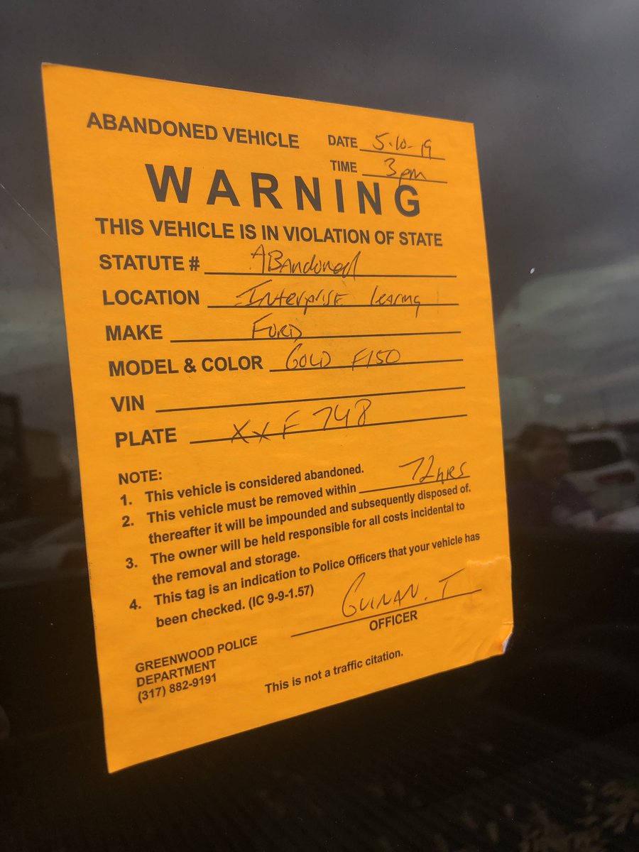 super_nanney's tweet photo. This is what happens when you are a few hours late picking up your car from the Greenwood Enterprise rental lot because you were sick! No call from anyone at Enterprise and they knew this was my vehicle! Come on!! Need to move my business elsewhere! @Enterprise https://t.co/zR5ZLHgobP