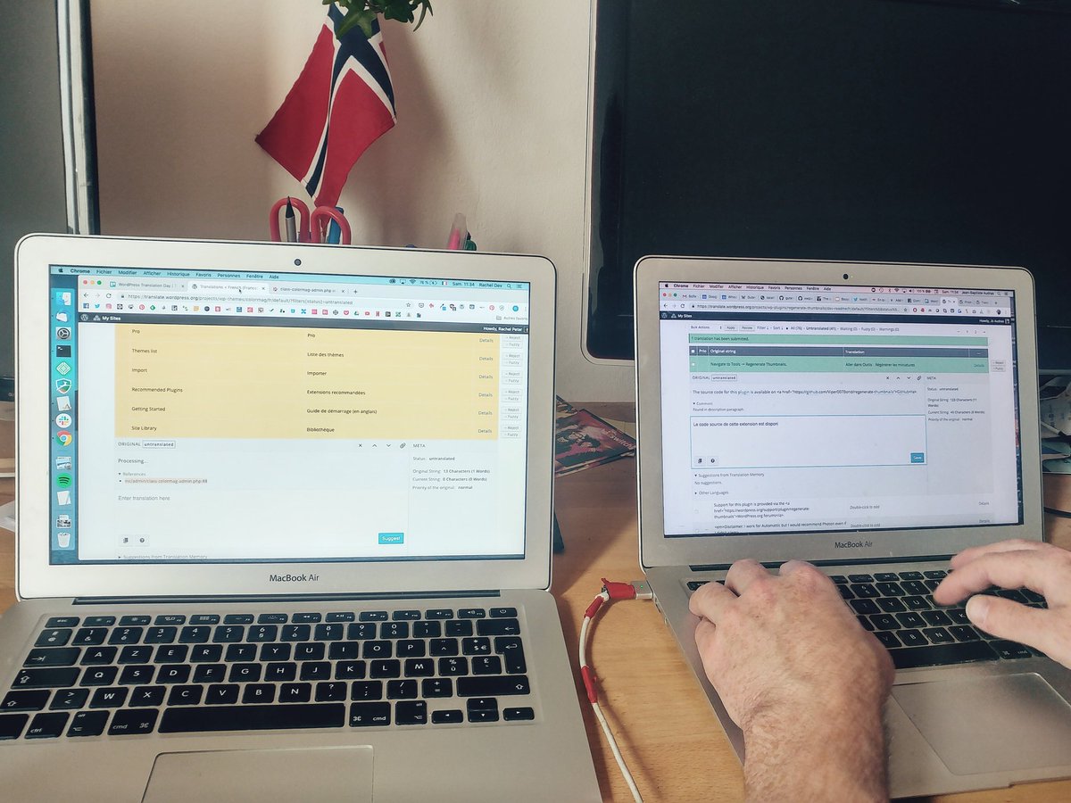 WordPress0726's tweet photo. 🌍 l'Ardèche a aussi participé à la quatrième journée mondiale de traduction de #WordPress 🙌.  #WPTranslationDay https://t.co/VoH6STFP6g
