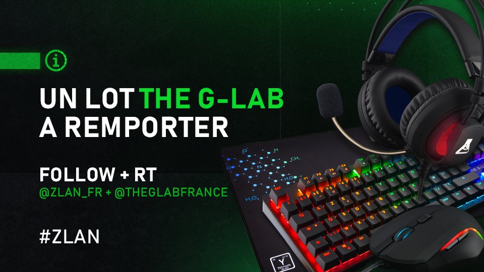 ZLAN_FR's tweet image. RT + Follow @TheGLabFrance &amp;amp; @ZLAN_FR pour tenter de gagner un lot de périphériques ! 

⌨KEYZ RUBIDIUM
🎧 KORP 400
🖱KULT PROMETHIUM
TAPIS PAD YTTRIUM

- T.A.S mercredi 15/05 -

Vous pouvez doubler vos chances sur Instagram ! instagram.com/p/BxU_1bUBWBE/