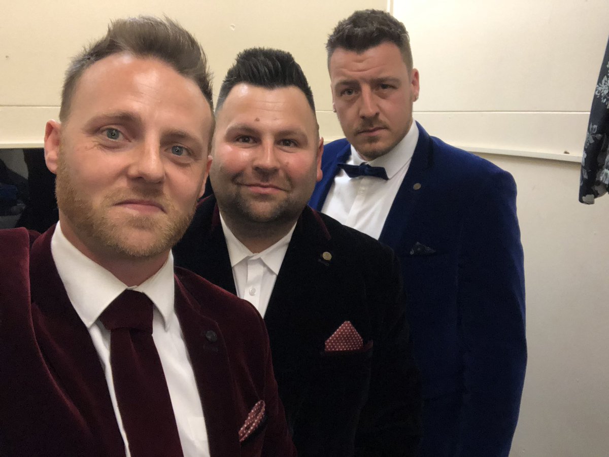 MilliardChris's tweet photo. #TakeThat Tribute @take3tribute Fully kitted up in our   @marcdarcysuits https://t.co/mB2D66PdIE